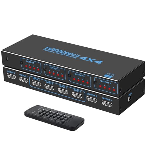 Amazon | HDMI 切替器 スプリッター 4入力4出力 HDMI 分配器