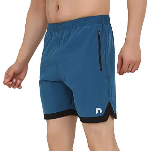 Image of NEVER LOSE Gym Short,Workout Short, Cycling Short, Sport Short, Men's Short Teal Blue