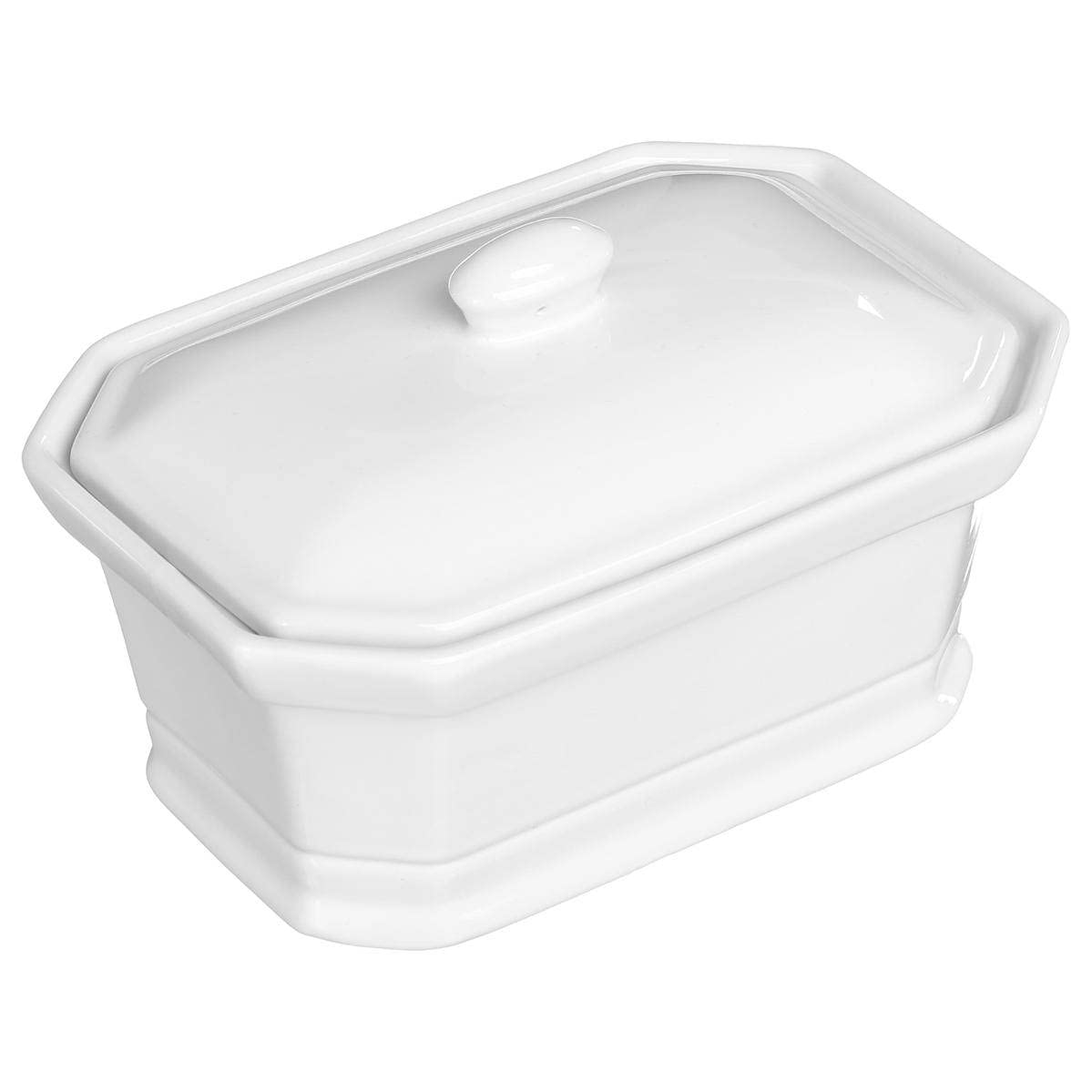 5 five simply smart 5five - zuppiera per foie gras in ceramica bianca