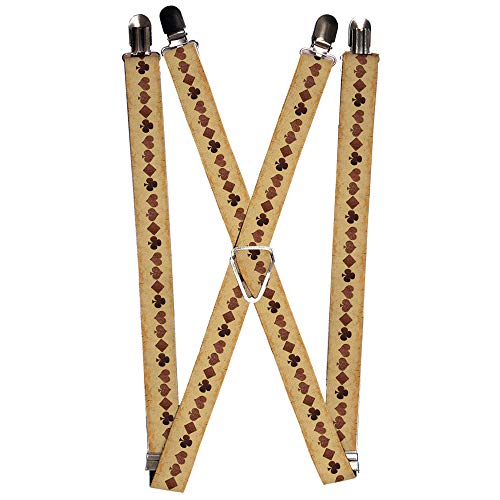 Buckle-Down Men's Suspender-Casino, Multicolor, One Size