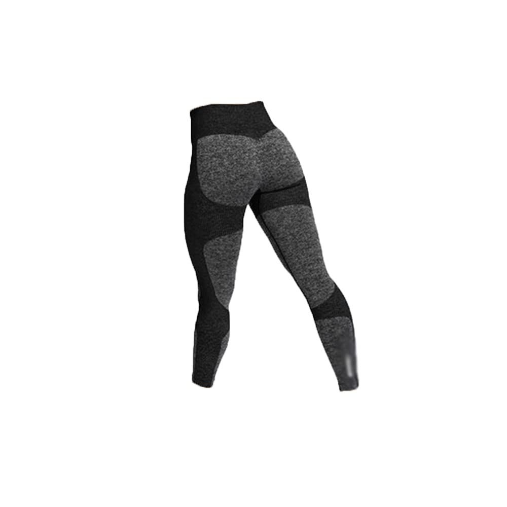 Spodnie do jogi Bezszwowe legginsy Damskie spodnie do jogi z wysokim stanem Push Up Butt Sport Legginsy Rajstopy gimnastyczne Odzież sportowa (kolor: pomarańczowy, rozmiar: L) (czarny S)