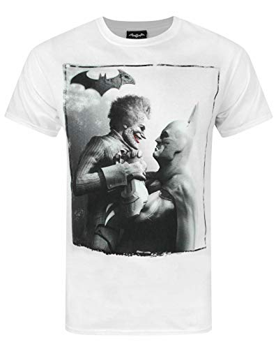 Arkham City Batman vs Joker Men's T-Shirt White