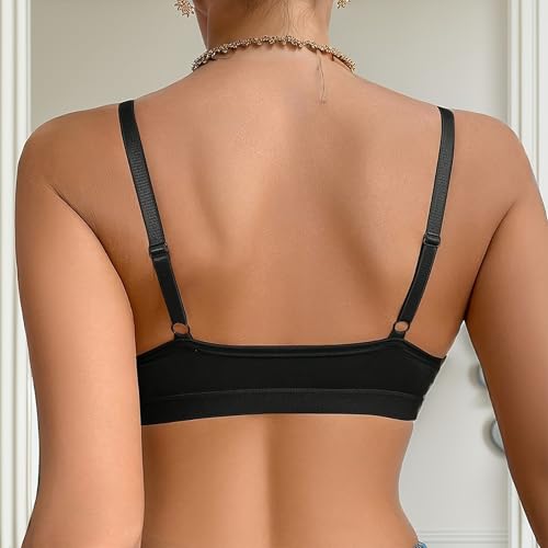 Women's Front Closure Push-Up Bra with Adjustable Straps3