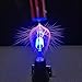 Handheld Tesla Coil Gun, Portable Artificial Lightning Rechargeable Arc Plasma Mini Spark Gap Arc Generator Experiment Science Model