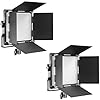 NEEWER 660 LED Video Light Panel Fotografia Illuminazione Studio fotografico Pannello LED bicolore 3200-5600K CRI 96+ con staffa a U e Flux Cutter per YouTube Video Photo Studio