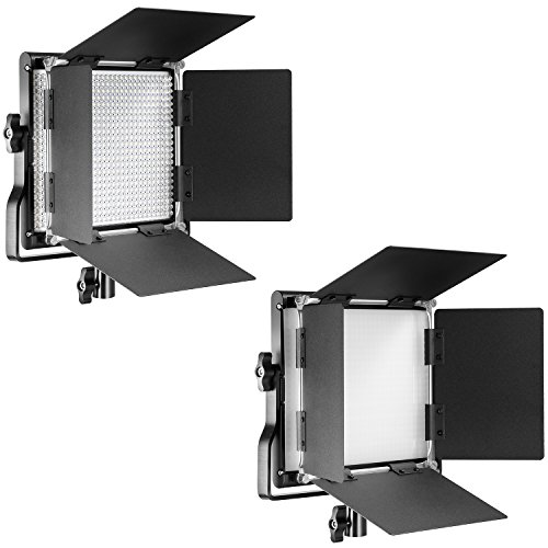 Neewer Kit de 3 Luces Video 660 LED Iluminación Fotografía con Soporte: Regulable 3200-5600K CRI96 + Panel LED, 200cm Soporte Luz de Calidad Prima para Estudio Youtube Video