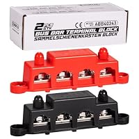 Spurtar Sammelschiene Busbar Verteilerblock 4x M8 3x M4 Schraubklemmen – Ansicht 1