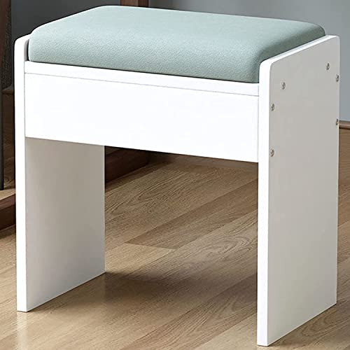 Otomano tapizado rectangular en forma de H con asiento acolchado gris para dormitorio 2