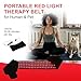 Red Light Therapy Belt for Body Infrared Light Therapy Pad 660nm&850nm Near Infrared Light Therapy Belt Wrap with Timer