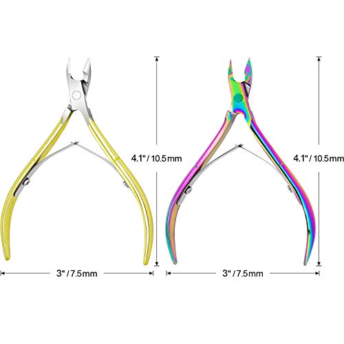image for Awpeye 4 Packs Cuticle Nipper- Premium Stainless Steel Cuticle Trimmer
