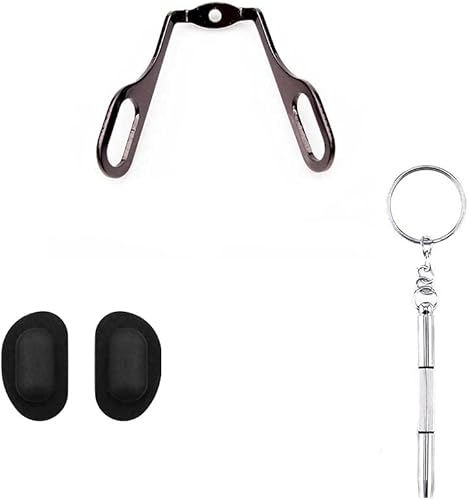 Almohadillas de nariz para gafas de sol, brazo de silicona suave, almohadillas de nariz, destornillador, kit de repuesto para gafas, gafas de sol..