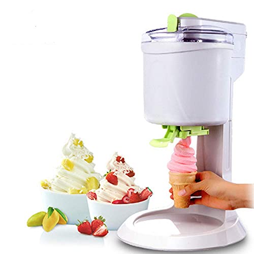 JLKDF Automatische Haushaltseismaschine, 1,5 Quart Kapazität DIY Eismaschine, schnell, leicht zu reinigen glatt, für…