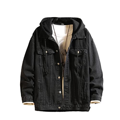 Veste en jean à capuche homme pour affronter le vent frais