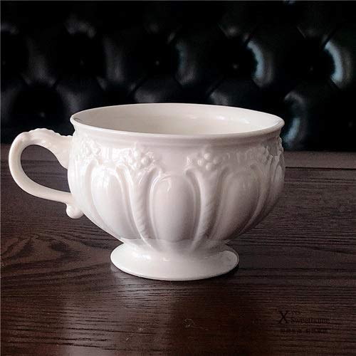 Porzellan Teesets Paläste im europäischen Stil Vintage Relief Englischer Nachmittagstee Kaffeeset Zuckerdose Kaffeetasse Relief Berry Cup