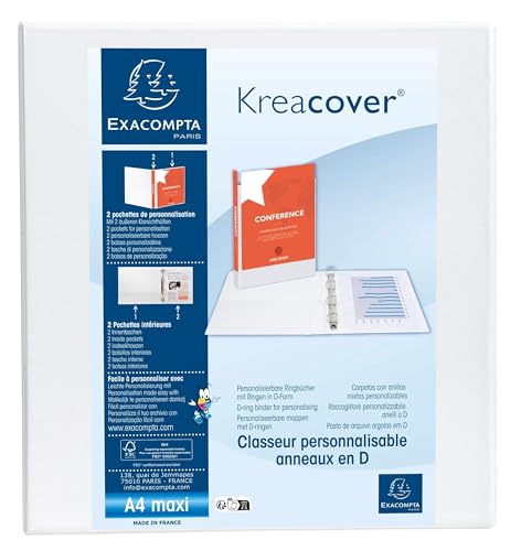 Classeurs Exacompta blanc 32x30 cm pour ranger le bureau à la maison