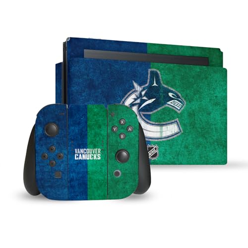 Autocollant Vancouver Canucks Nintendo Switch console dock manettes