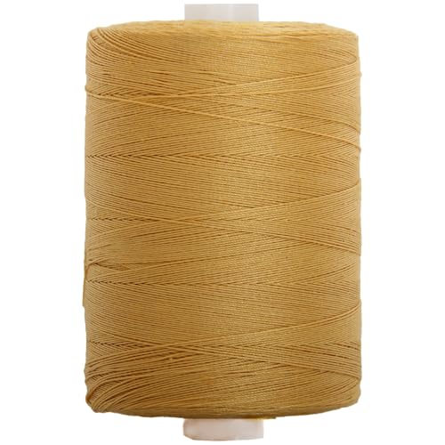 Image of ThreadArt Cotton Quilting Thread, 1000M 50 /3, Old Gold 729 | Long staple cotton thread for quilting, sewing and serging. Low-lint, smooth thread for clean stitches and strong seams.