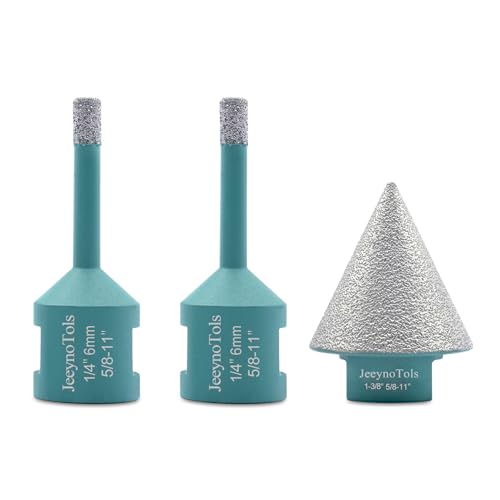 Kit de brocas de diamante 12 piezas con adaptadores miniatura 3