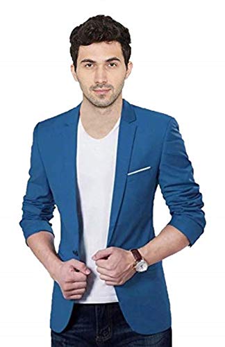 Formal Dark Blue Men's Blazer-image-14