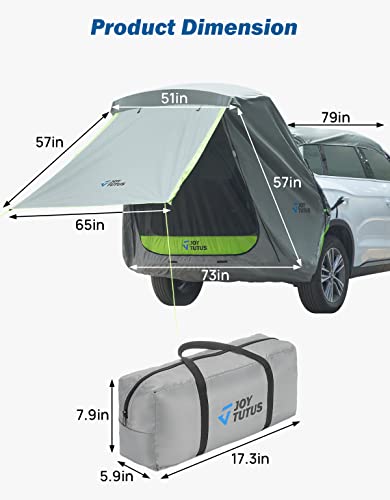 JOYTUTUS SUV Tailgate Tent with Awning