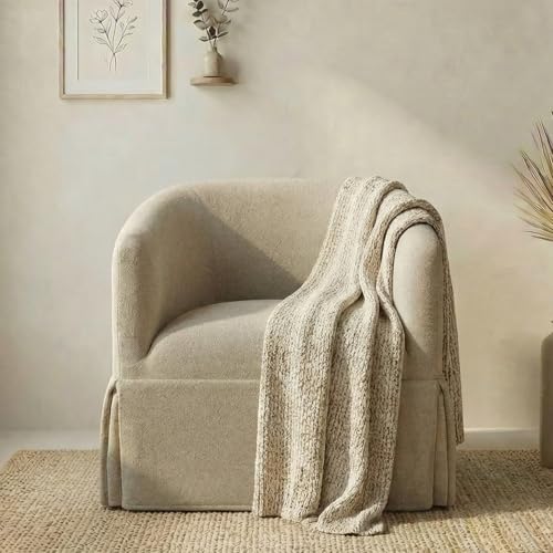 Swivel Accent Chair, 360 Degree Performance Fabric Armchair...