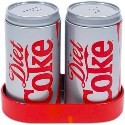 Diet Coke Salt and Pepper Shakers Set - Diet Coke Kitchen Accessories Bundle Collector Set Plus Bookmark | Diet Coke Collectibles image 5