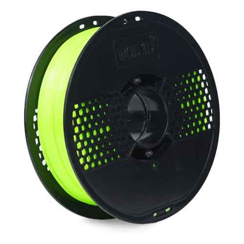 Image of WOL3D PLA PRO+ 3D Printer Filament, 1kg Net Weight, Eco-Friendly, Low Warping Output, 1.75mm Diameter ±0.02mm Accuracy, Ideal for DIY Makers, Compatible with Leading FDM (Fluorescent Green)