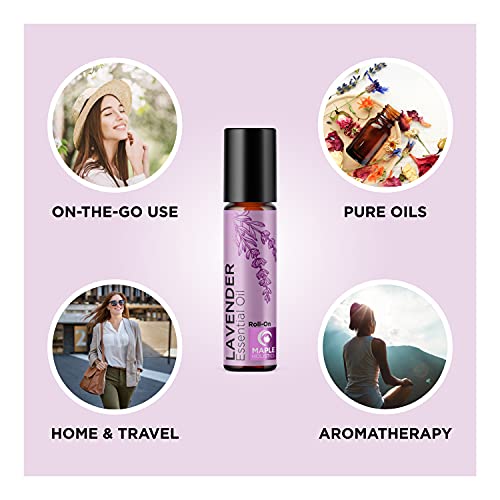 Lavender Essential Oil Roll On - Calming Aromatherapy Oil Roller For Sleep Headaches And Relaxation - Natural Pre-Diluted Sleep Oil For Nighttime Relaxation With Lavender Essential Oil For Skin #TOP3