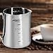 Coffee Milk Frothing Pitcher Cup with Measurement Inside Thermometer set 12oz/350ML Stainless Steel Espresso Steaming Pitcher Tool for Cappuccino Machines Espresso Pitcher Latte Art