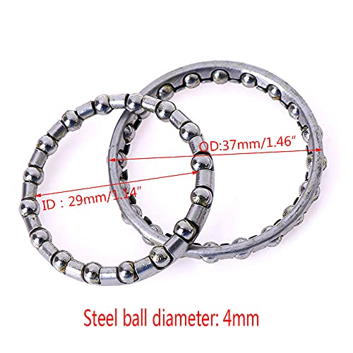 4 PCS Bike Headset Caged Ball Bearing Frame Front Fork Rear Pearl Retainers Race Cycling Headset Bearing Bicycle Parts - Thumbnail 3