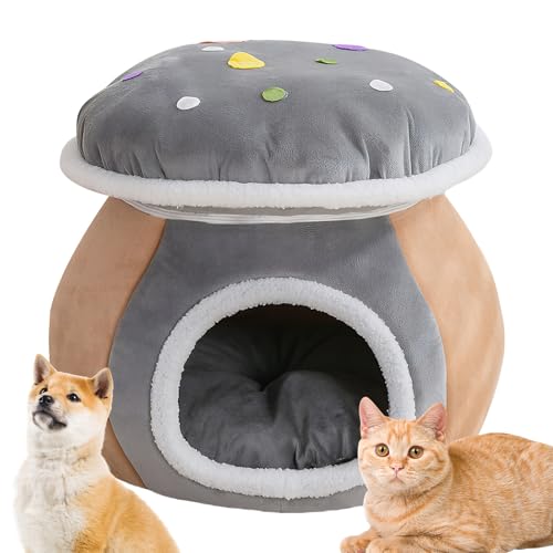 Protoence Cuccia Per Gatti A Forma Di Tana - Per Cani A Forma Di Fungo Semi Chiuso | Casa Per Gatti Da Interno - Per La Camera Da Il Balcone L Appartamento La Casa Il Cucciolo L Animale