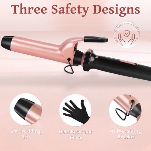 Ufree U-3166 5 In 1 Curling Iron With Interchangeable Ceramic Barrels (0.35"-1.25"), Curling Wand Set With Flat Iron Hair Straightener, Professional Instant Heat Up thumb #6