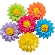 Colorful Paper Flowers Party Decorations, 10 Inch Tissue Paper Pom Poms, 18 Pack 6 Colors, 3 Each, Sunflower & Daisy Inspired Hanging Decor for Classroom, Baby Shower, Wedding, Birthday, Home Decor