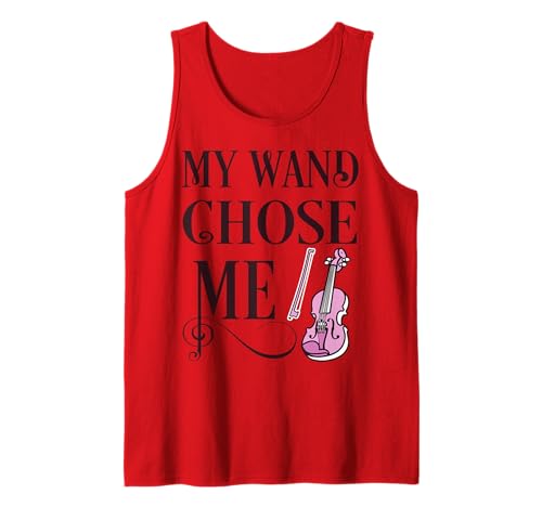 My Wand Chose Me Tshirt Cute Violin Violinist Gifts Girls Tank Top