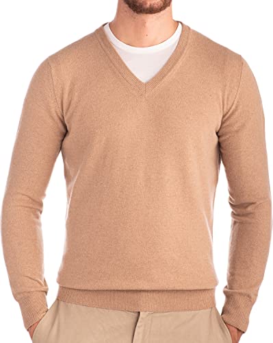Maglione Scollo a V 30% Cashmere 70% Lana