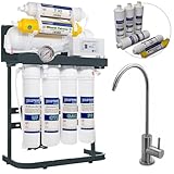 purway® PUR Booster Quick 7 Stufen Direct flow Osmoseanlage + ERSATZFILTERSET