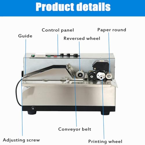 Máquina semiautomática de codificación de fecha de tinta sólida para impresión por lotes y fecha de caducidad en varias superficies