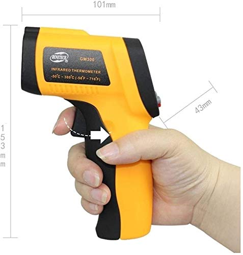 XINGYU Thermomètre, Thermomètre à Main Industriel, Pistolet de température Outils ménagers très utiles (Couleur: Orange)