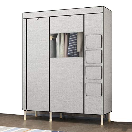 Armoire à vêtements portative avec fermeture éclair pour ranger le linge - 2