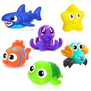 Bath Toys,Mold Free Baby Bath Toys for Toddlers 1-3,No Hole Bath Toys for Babies 6-12 Months,Bath Tub Toys for Toddlers 1-3,Water Toys Shower Toys Pool Toys for 1-4 Years Old Boys Girls Kids