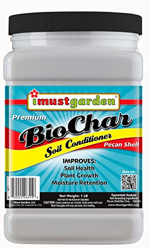 I Must Garden Biochar en Frasco de Almacenaje 1lb