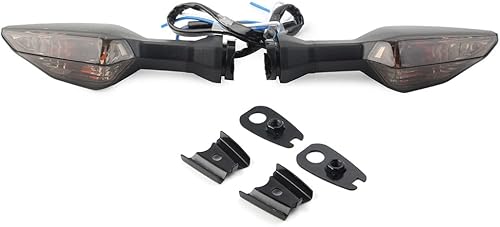 Lirun - 1 par de luces indicadoras de giro traseras para motocicleta KAWASAKI NINJA 250 300 400 650 1000 2018-2020 (lente ahumado)