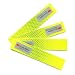 Salzmann Waterproof Diamond Grade 3M Scotchlite reflective stickers. Car Auto Safety Reflective Stickers, Work for Motorcycle, bicycle, Sled and other safety needs. All-weather Outdoor Reflective tape, Yellow, 4 PCS