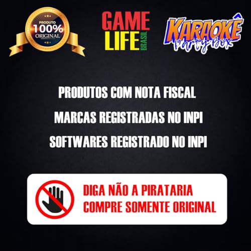 Karaokê Party Box Completo +2 Microfones + Caixa de Som +De 1000 Músicas (Com Pontuação)