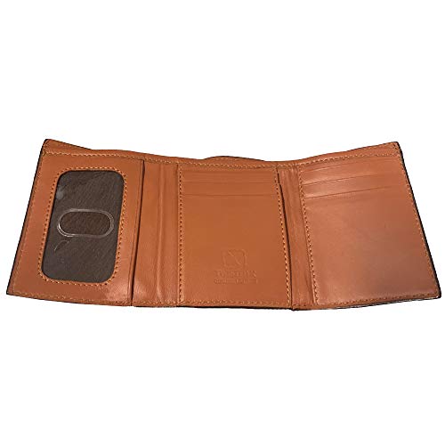 Twisted X Distressed Leather Wallet with Turquoise X (Trifold)2