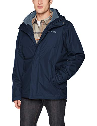 Columbia Men's Eager Air Interchange 3-in-1 Jacket, Collegiate Navy, Small