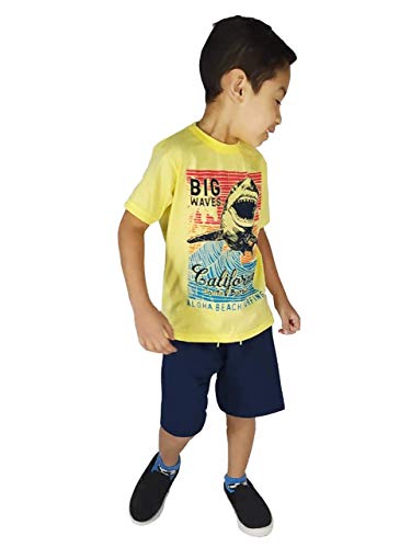 KIT com 5 Conjuntos Para menino de 1 a 14 anos Tamanho:6