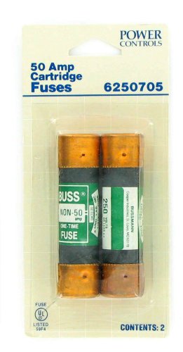 Buss 3" 50 Amp One-Time Cartridge Fuses #TOP3