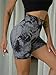 ZERAOKE Women's Tie Dye Print High Waist Athletic Shorts Soft Comfort Seamless Legging Shorts for Yoga Gym Workout-Purple-M