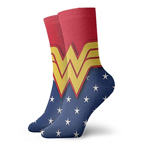 Lsjuee Wonder Woman 2 pares de calcetines Crew Funny Casual Unisex Adult Men 'S & Women' S Kids...